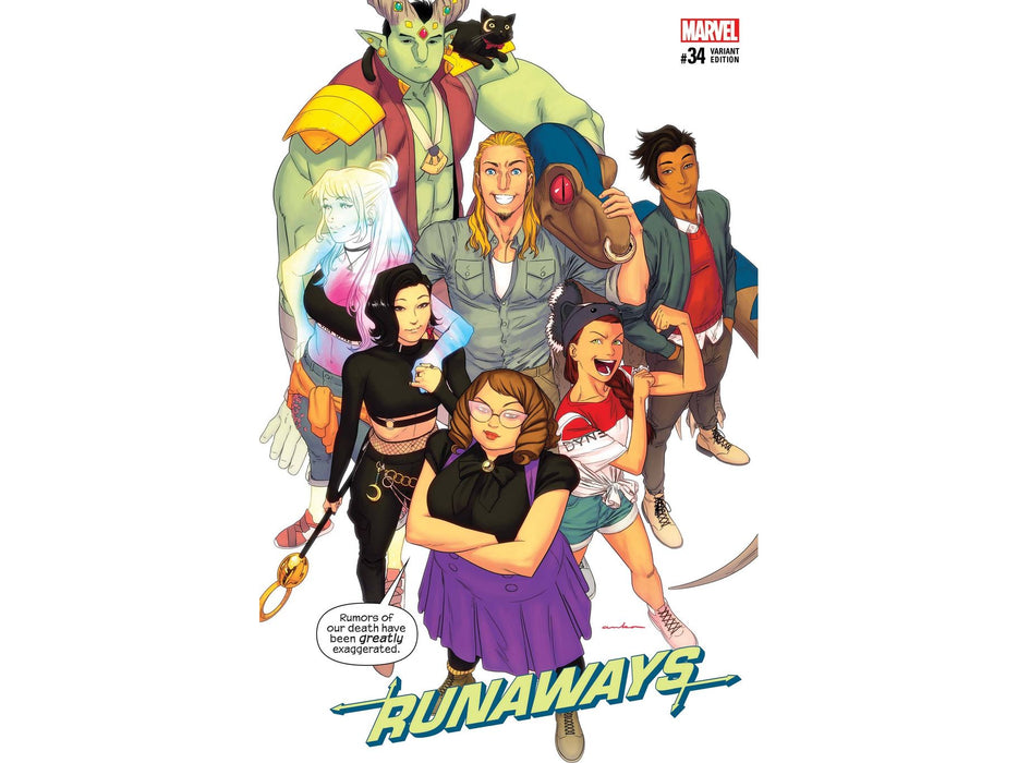 Comic Books Marvel Comics - Runaways 034 - Anka Variant Edition (Cond. VF-) - 10189 - Cardboard Memories Inc.