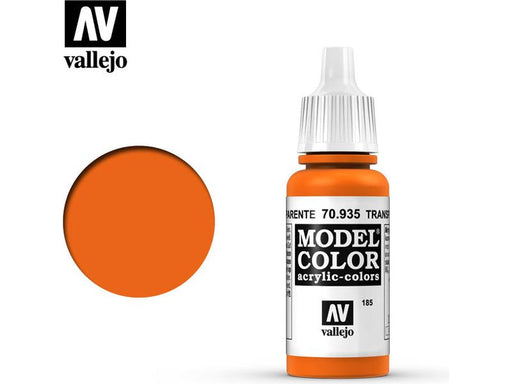 Paints and Paint Accessories Acrylicos Vallejo - Transparent Orange - 70 935 - Cardboard Memories Inc.