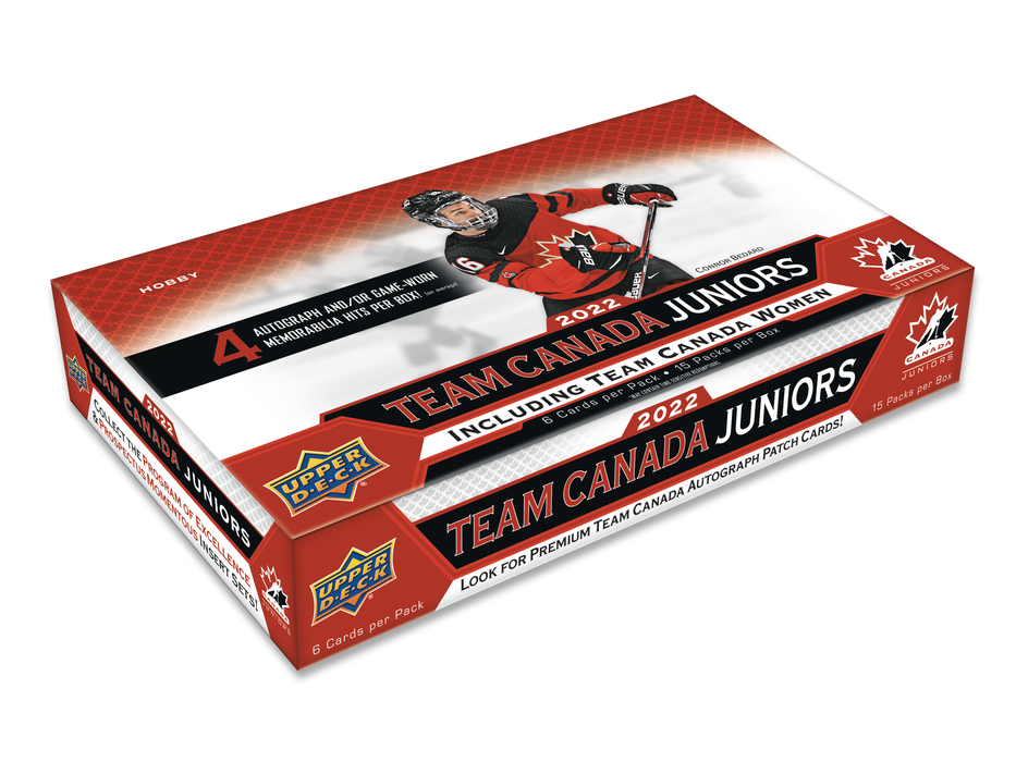 Sports Cards Upper Deck - 2022 - Hockey - Team Canada Juniors Hockey - Trading Card Hobby Box - Cardboard Memories Inc.