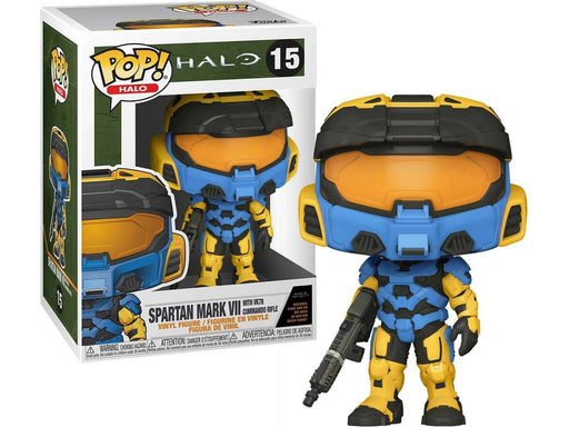 Action Figures and Toys POP! - Games - Halo Infinite - Spartan Mark VII with VK78 Commando Rifle - Cardboard Memories Inc.