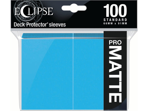 Supplies Ultra Pro - Eclipse Matte Deck Protectors - Standard Size - 100 Count Sky Blue - Cardboard Memories Inc.