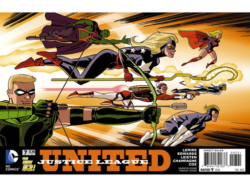 Comic Books DC Comics - Justice League United 007 - Darwyn Cooke Wraparound Cover - 3457 - Cardboard Memories Inc.