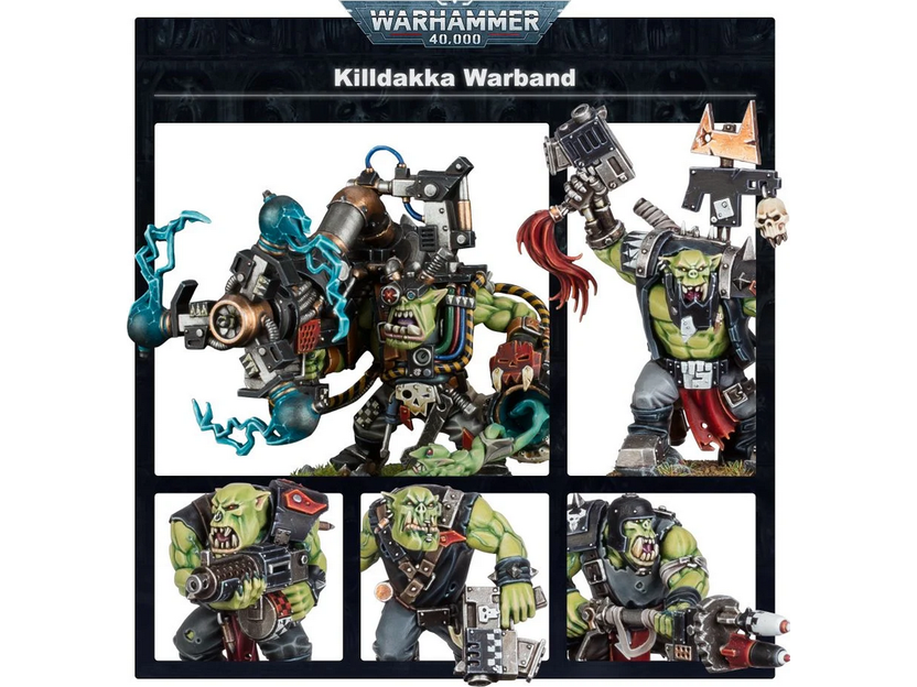 Collectible Miniature Games Games Workshop - Warhammer 40K - Orks - Battleforce - Killdakka Warband- 50-59 - Cardboard Memories Inc.