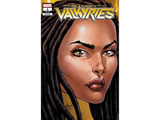 Comic Books Marvel Comics - Mighty Valkyries 001 of 5 - Nauck Headshot Variant Edition (Cond. VF-) - 11988 - Cardboard Memories Inc.