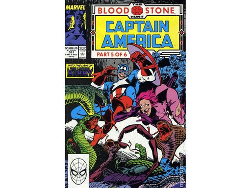 Comic Books Marvel Comics - Captain America (1968 1st Series) - The Bloodstone Hunt (Part 5 of 6) 361 - 7260 - Cardboard Memories Inc.