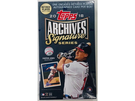 Sports Cards Topps - 2018 - Baseball - Archives Signature Series - Retired Players Edition - Hobby Box - Cardboard Memories Inc.