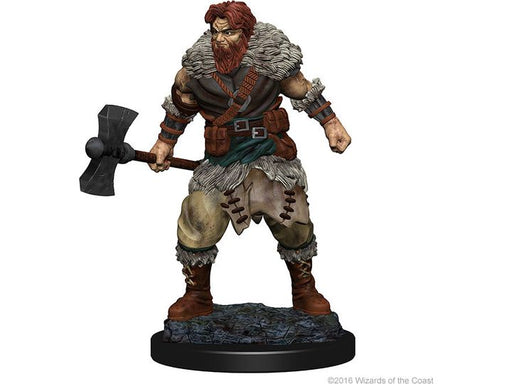 Role Playing Games Wizkids - Dungeons and Dragons - Unpainted Miniature - Nolzurs Marvellous Miniatures - Human Male Barbarian - 72643 - Cardboard Memories Inc.