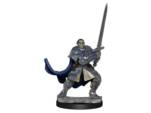 Role Playing Games Wizkids - Dungeons and Dragons - Unpainted Miniature - Nolzurs Marvellous Miniatures - Half Orc Paladin Male - 90307 - Cardboard Memories Inc.