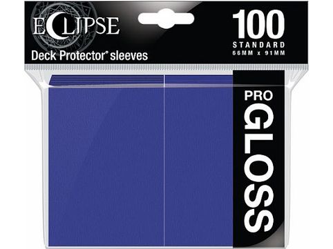 Supplies Ultra Pro - Eclipse Gloss Deck Protectors - Standard Size - 100 Count Royal Purple - Cardboard Memories Inc.