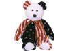 Plush TY Beanie Buddy - Spangle The American Bear - Cardboard Memories Inc.