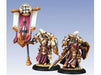 Collectible Miniature Games Privateer Press - Warmachine - Protectorate Of Menoth - Exemplar Errant Officer and Standard Bearer - PIP 32066 - Cardboard Memories Inc.