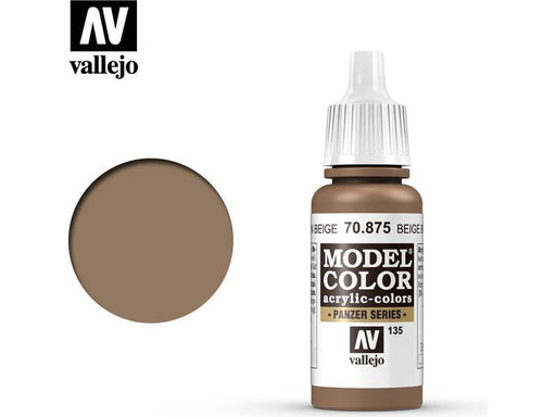 Paints and Paint Accessories Acrylicos Vallejo - Beige Brown - 70 875 - Cardboard Memories Inc.