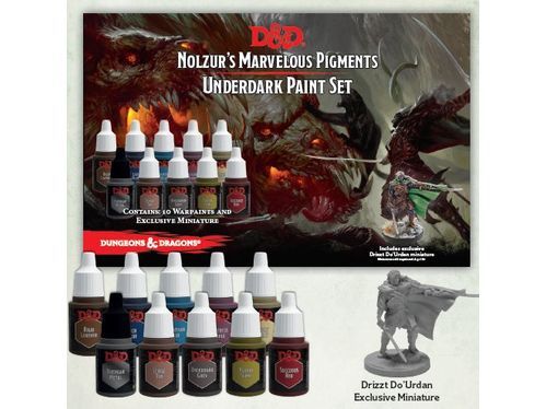 Role Playing Games Wizards of the Coast - Dungeons and Dragons - Nolzurs Marvelous Pigments - Underdark Paint Set - Cardboard Memories Inc.