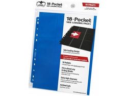 Supplies Ultimate Guard - 18-Pocket Side-loading Pages - Blue - 10-Pack - Cardboard Memories Inc.