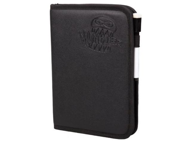Supplies BCW - Monster - 4 Pocket Binder - Deluxe Zipper Bound - Black - Cardboard Memories Inc.