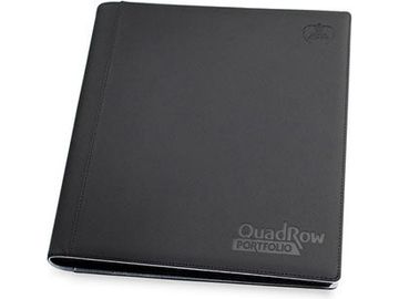 Supplies Ultimate Guard - QuadRow Portfolio Playset Binder - Black - Cardboard Memories Inc.