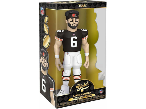 Action Figures and Toys Funko - Gold - Sports - NFL - Cleveland Browns - Baker Mayfield - 12" Premium Figure - Cardboard Memories Inc.