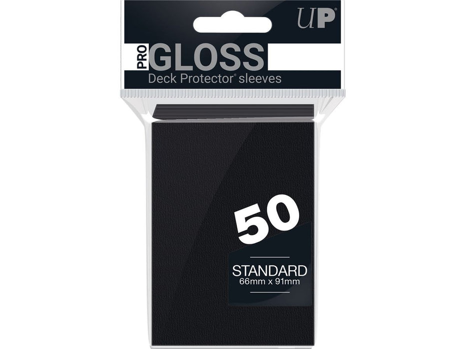 Supplies Ultra Pro - Deck Protectors - Standard Size - 50 Count Black - Cardboard Memories Inc.