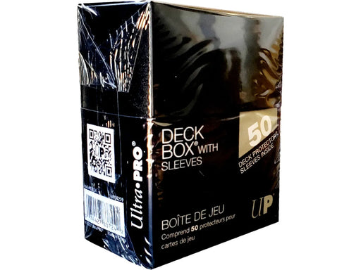 Supplies Ultra Pro - Deck Box with 50ct Sleeves - Black - Cardboard Memories Inc.