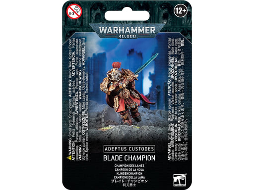 Collectible Miniature Games Games Workshop - Warhammer 40K - Adeptus Custodes - Blade Champion - 01-17 - Cardboard Memories Inc.