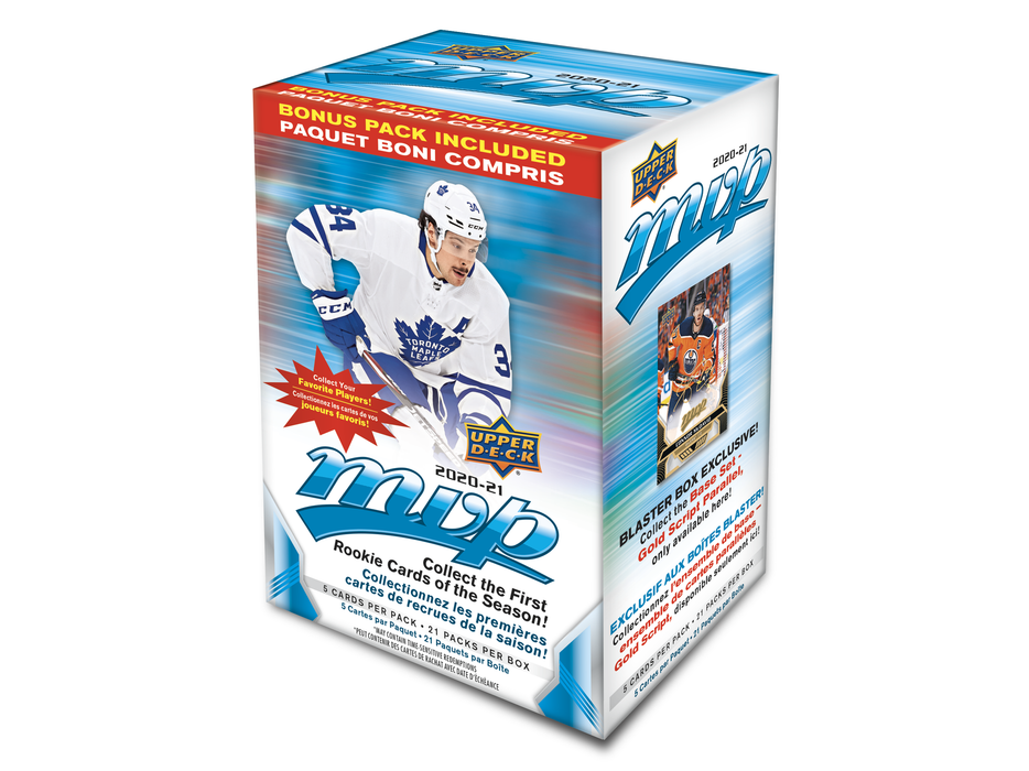 Sports Cards Upper Deck - 2020-21 - Hockey - MVP - Blaster Box - Cardboard Memories Inc.