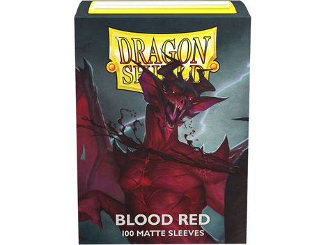 Supplies Arcane Tinmen - Dragon Shield Sleeves - Standard Size - Matte - Blood Red - Package of 100 - Cardboard Memories Inc.