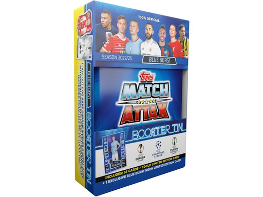 Sports Cards Topps - 2022/23 - Soccer - UEFA Champions League Match Attax - Booster Tin - Blue Burst - Cardboard Memories Inc.