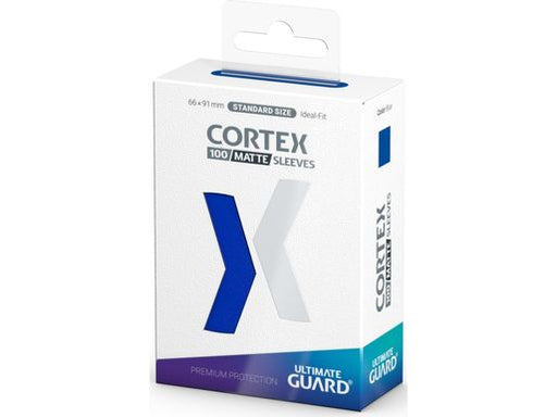 Supplies Ultimate Guard - Cortex Sleeves - Standard - Matte - Blue - 100 Count - Cardboard Memories Inc.