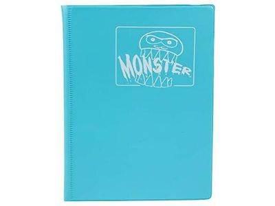 Supplies BCW - Monster - 4 Pocket Binder - Matte Blue - Cardboard Memories Inc.