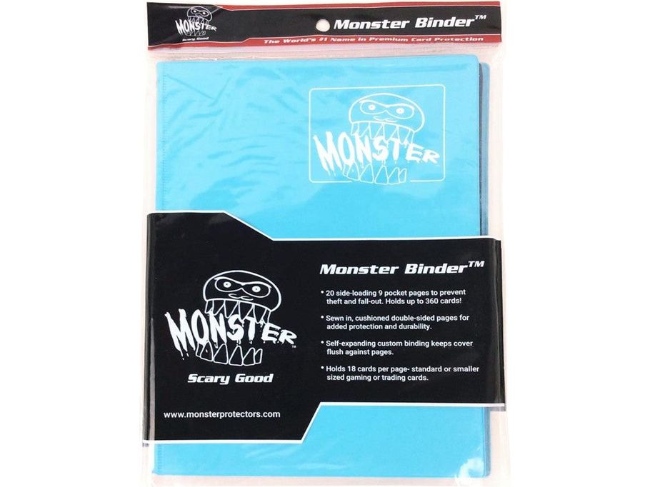 Supplies Monster Protectors - 9 Pocket Binder - Matte Blue - Cardboard Memories Inc.