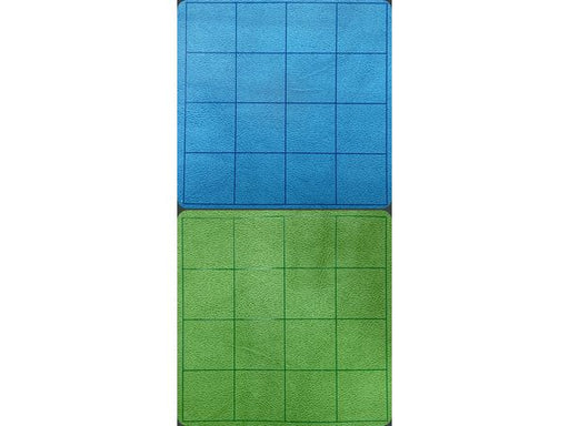 Role Playing Games Chessex - Reversible Megamat - 1'' Square Blue-Green (34.5"X48") - Cardboard Memories Inc.