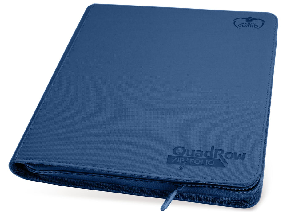 Supplies Ultimate Guard - QuadRow ZipFolio Playset Binder - Dark Blue - Cardboard Memories Inc.