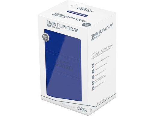 Supplies Ultimate Guard - Twin Flip N Tray Xenoskin - Monocolor Blue - 160 - Cardboard Memories Inc.