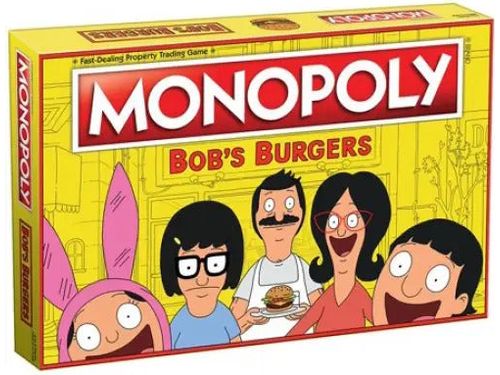 Board Games Usaopoly - Monopoly - Bob's Burgers - Cardboard Memories Inc.