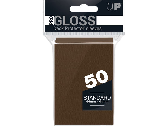 Supplies Ultra Pro - Deck Protectors - Standard Size - 50 Count Brown - Cardboard Memories Inc.