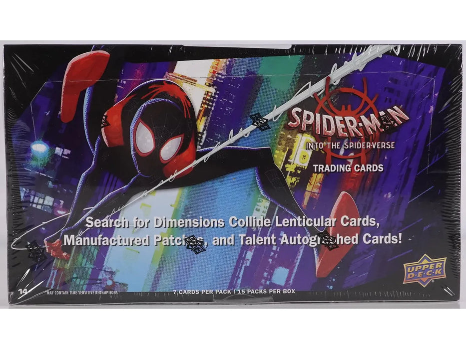 Non Sports Cards Upper Deck - Spider-Man Into the Spider-Verse - Trading Card Hobby Box - Cardboard Memories Inc.