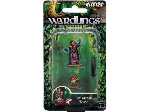 Role Playing Games Wizkidz - Wardlings Miniatures - Boy Wizard and IMP - 73318 - Cardboard Memories Inc.
