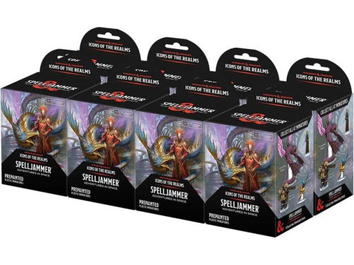 Role Playing Games Wizards of the Coast - Dungeons and Dragons - Icons of the Realms - Spelljammer Adventures in Space - Booster Brick - Cardboard Memories Inc.