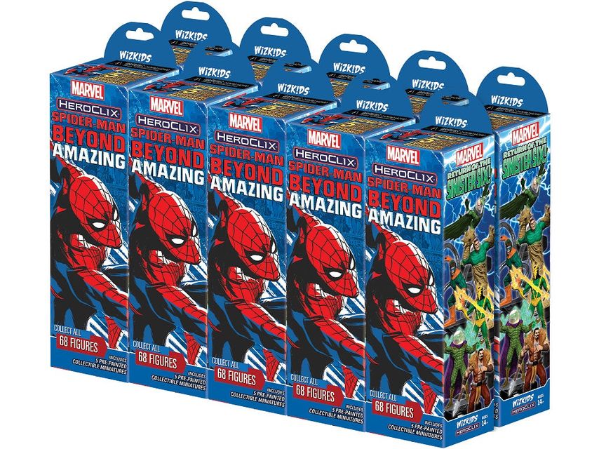 Collectible Miniature Games Wizkids - Marvel - HeroClix - Spider-Man Beyond Amazing - Booster Brick - Cardboard Memories Inc.