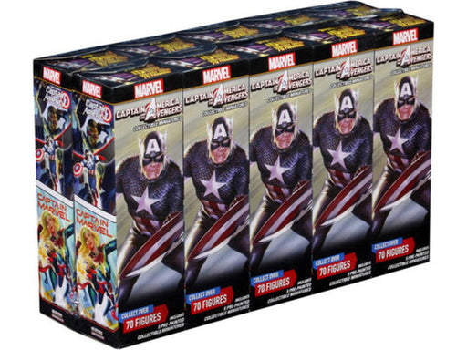 Collectible Miniature Games Wizkids - Marvel - HeroClix - Captain America and Avengers - Booster Brick - Cardboard Memories Inc.