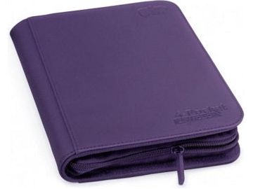 Supplies Ultimate Guard - 4 Pocket ZipFolio Xenoskin Binder - Purple - Cardboard Memories Inc.