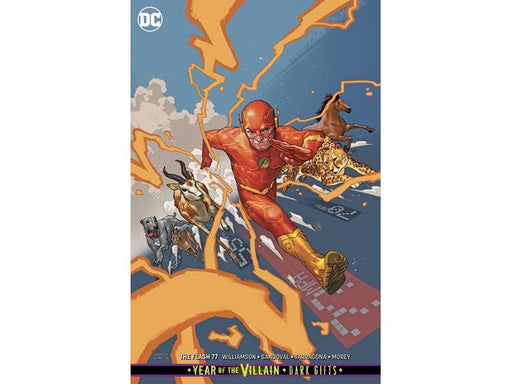 Comic Books DC Comics - Flash 077 - Card Stock Variant Edition YOTV Dark Gifts - 3798 - Cardboard Memories Inc.