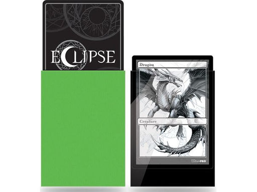 Supplies Ultra Pro - Eclipse Gloss Deck Protectors - Standard Size - 100 Count Lime Green - Cardboard Memories Inc.