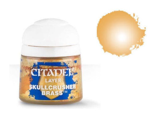 Paints and Paint Accessories Citadel Layer - Skullcrusher Brass - 22-73 - Cardboard Memories Inc.