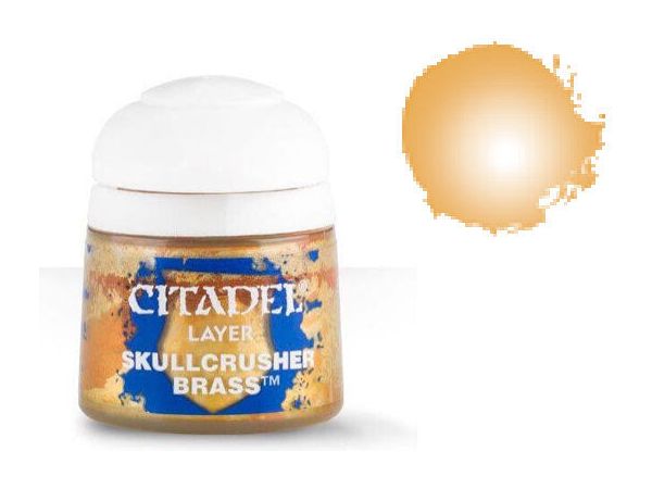 Paints and Paint Accessories Citadel Layer - Skullcrusher Brass - 22-73 - Cardboard Memories Inc.