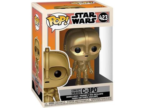 Action Figures and Toys POP! - Movies - Star Wars - Concept Series - C-3P0 - Cardboard Memories Inc.