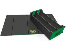 Supplies Arcane Tinmen - Dragon Shield - Magic Carpet XL - Double Deck Tray and Playmat - Green - Cardboard Memories Inc.