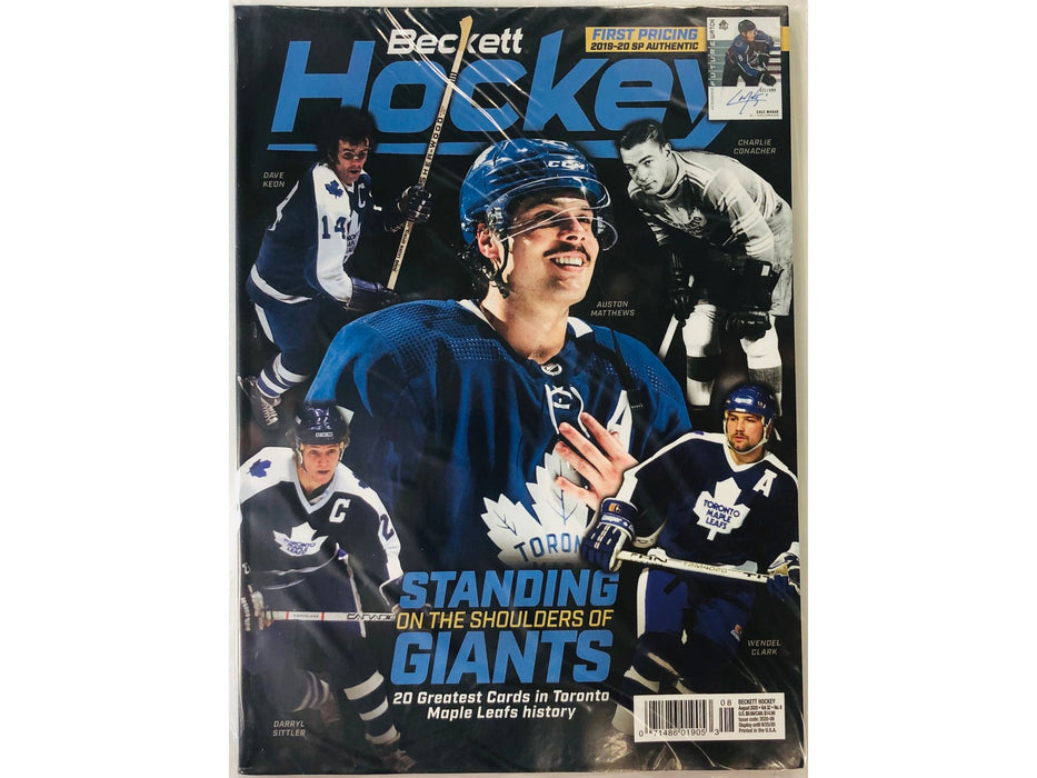 Magazine Beckett - Hockey Price Guide - August 2020 - Vol 32 -  No. 8 - Cardboard Memories Inc.