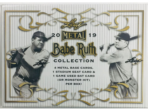 Sports Cards Leaf - 2019 - Baseball - Metal - Babe Ruth Collection - Hobby Box - Cardboard Memories Inc.