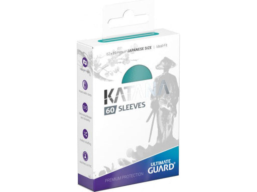 Supplies Ultimate Guard - Katana Sleeves - Japanese - Turquoise - Cardboard Memories Inc.
